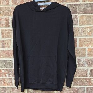 Massimo Dutti Men's Black Hoodie Size XS